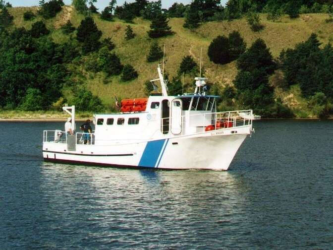 The D.J. Angus research vessel on Spring Lake.